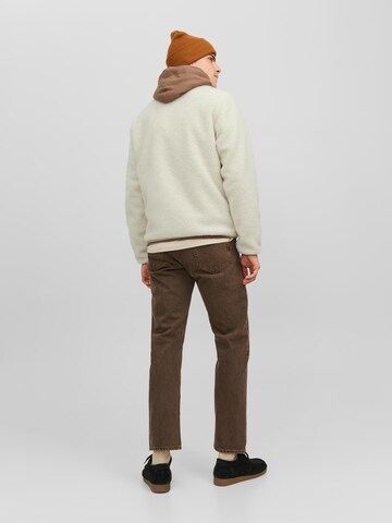 JACK & JONES Fleece jas 'Vesterbro' in Beige