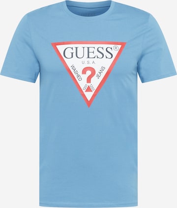 GUESS Shirt in Blauw: voorkant