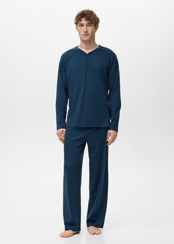 MANGO MAN Pyjama in Blau: Vorderseite