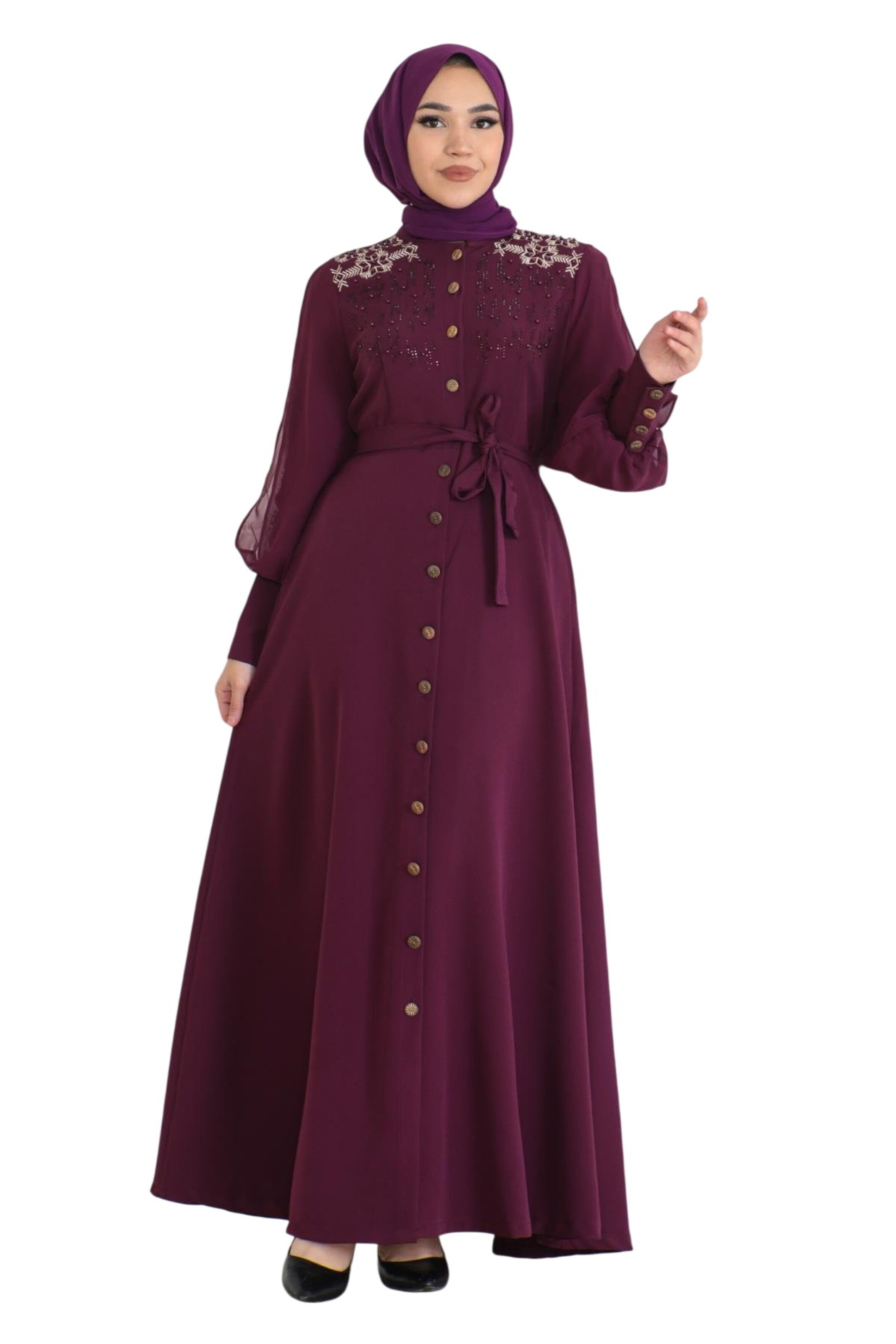 MODAMIHRAM Blousejurk in Lila