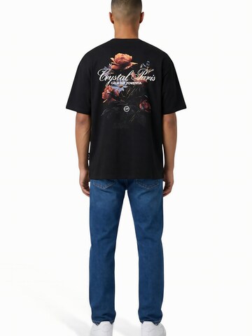 Crystal Paris Shirt 'Flower' in Zwart