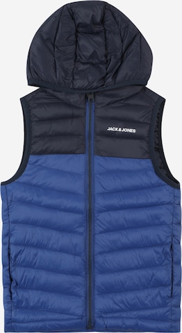 Vestă de la Jack & Jones Junior pe albastru: față