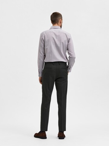 SELECTED HOMME Slim fit Pleated Pants in Grey