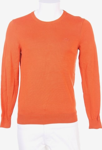 LACOSTE Baumwoll-Pullover M in Orange: predná strana