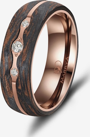 MARRYA Ring 'MARRYA Ehering CB-02 Carbon-Bronze' in Bruin: voorkant