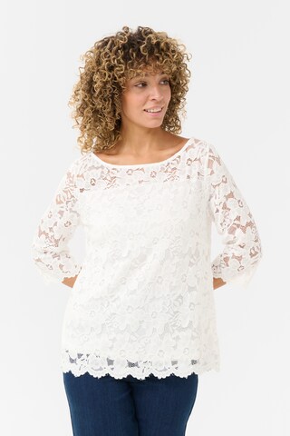 Chemisier 'Pria' Cream en blanc : devant