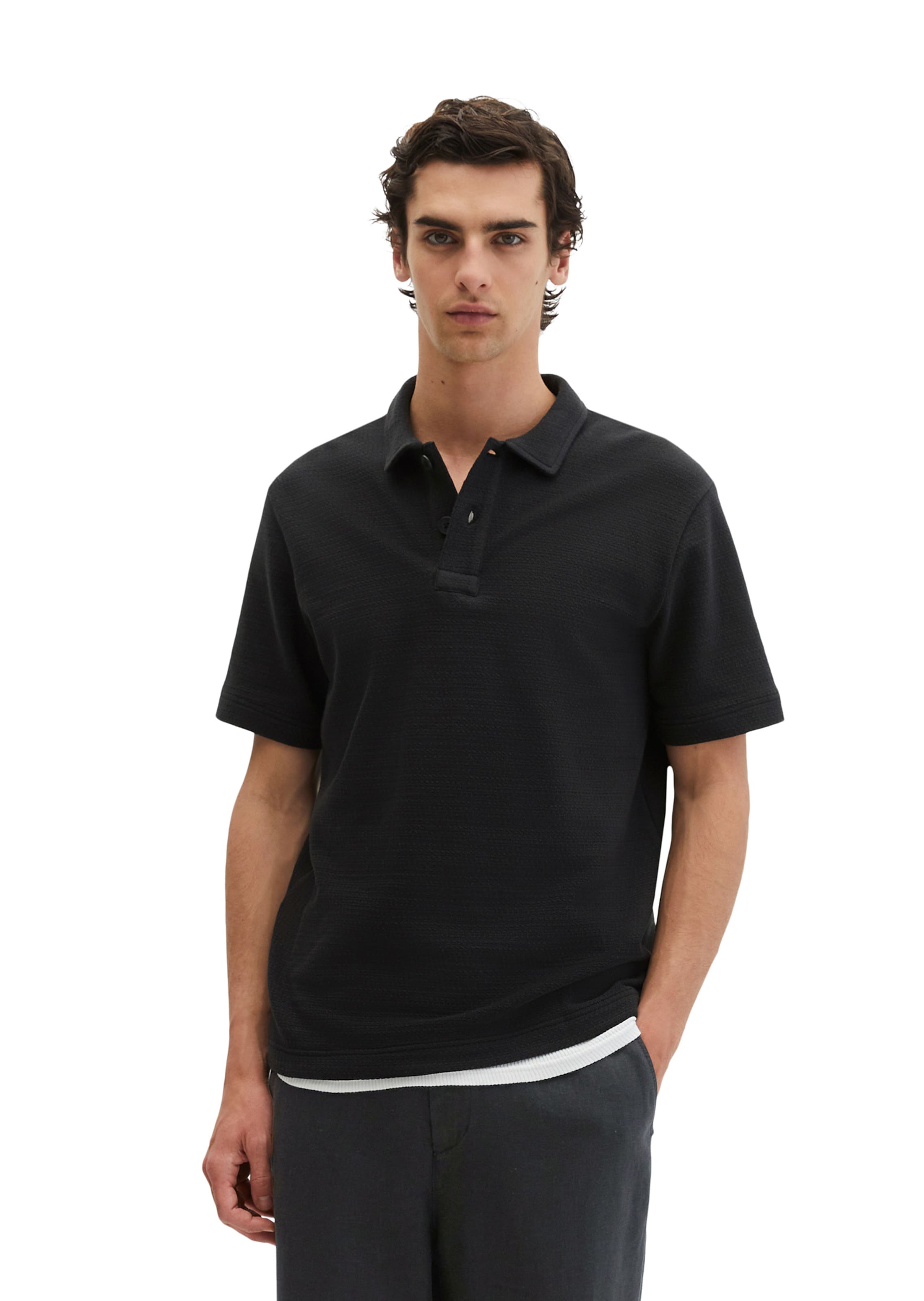 Marc O'Polo Shirt in Schwarz: Vorderseite