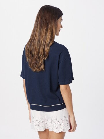 NATURANA - Camisa 'Boxy' em azul