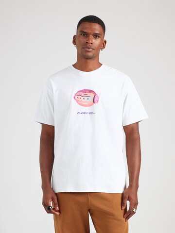 T-Shirt Nike Sportswear en blanc : devant