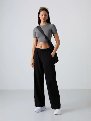 Tommy Life Wide leg Workout Pants in Black