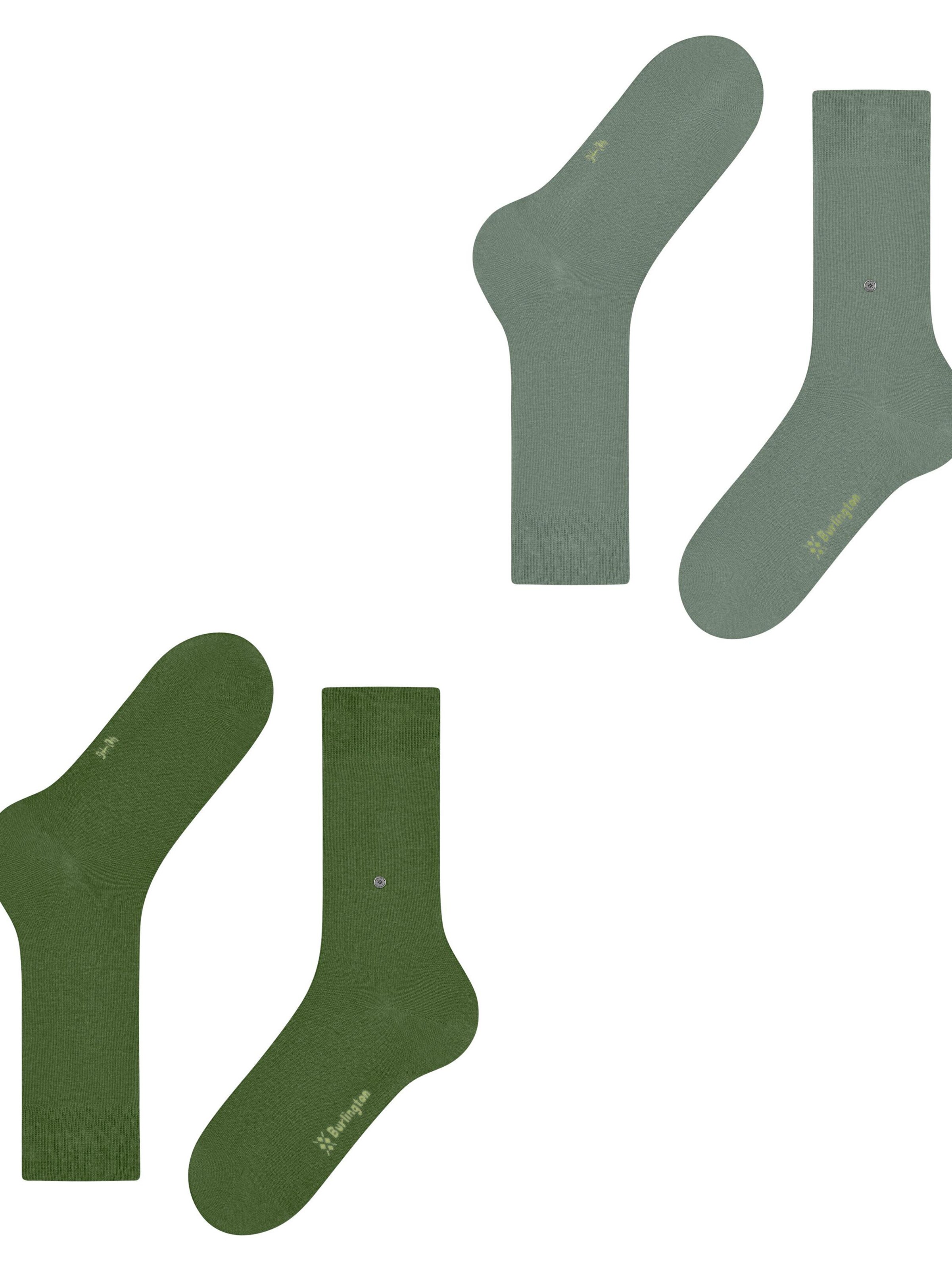 BURLINGTON Socks 'Everyday 2-Pack' in Green