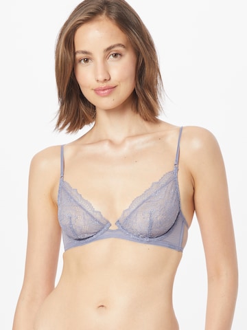 Calvin Klein Underwear Push-up Bra in Blue: front