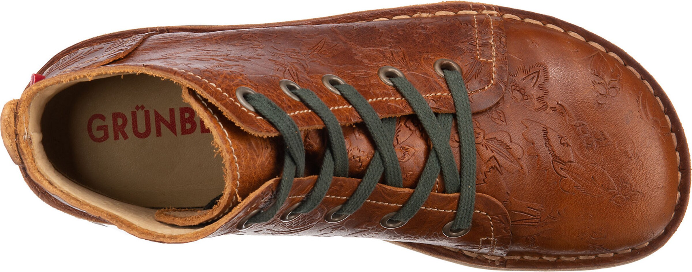 Frauen Stiefeletten Grünbein Schnürstiefelette ' Tessa' in Braun - QB31125 Frauen Stiefeletten Grünbein Schnürstiefelette ' Tessa' in Braun - QB31125