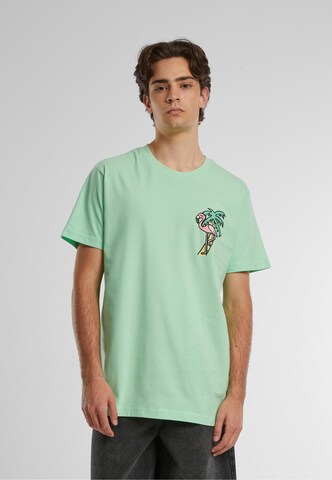 Maglietta 'Flamingo' di Mister Tee in verde: frontale