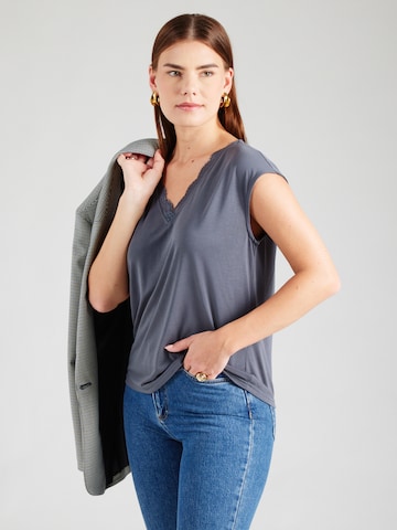 PIECES Shirt 'PCKAMALA' in Blauw: voorkant
