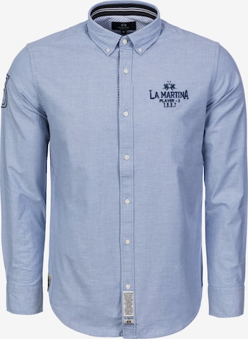Camicia ' MBC600 ' di La Martina in blu: frontale