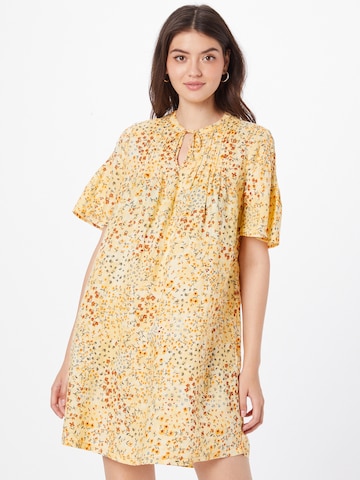 s.Oliver Shirt Dress in Yellow: front