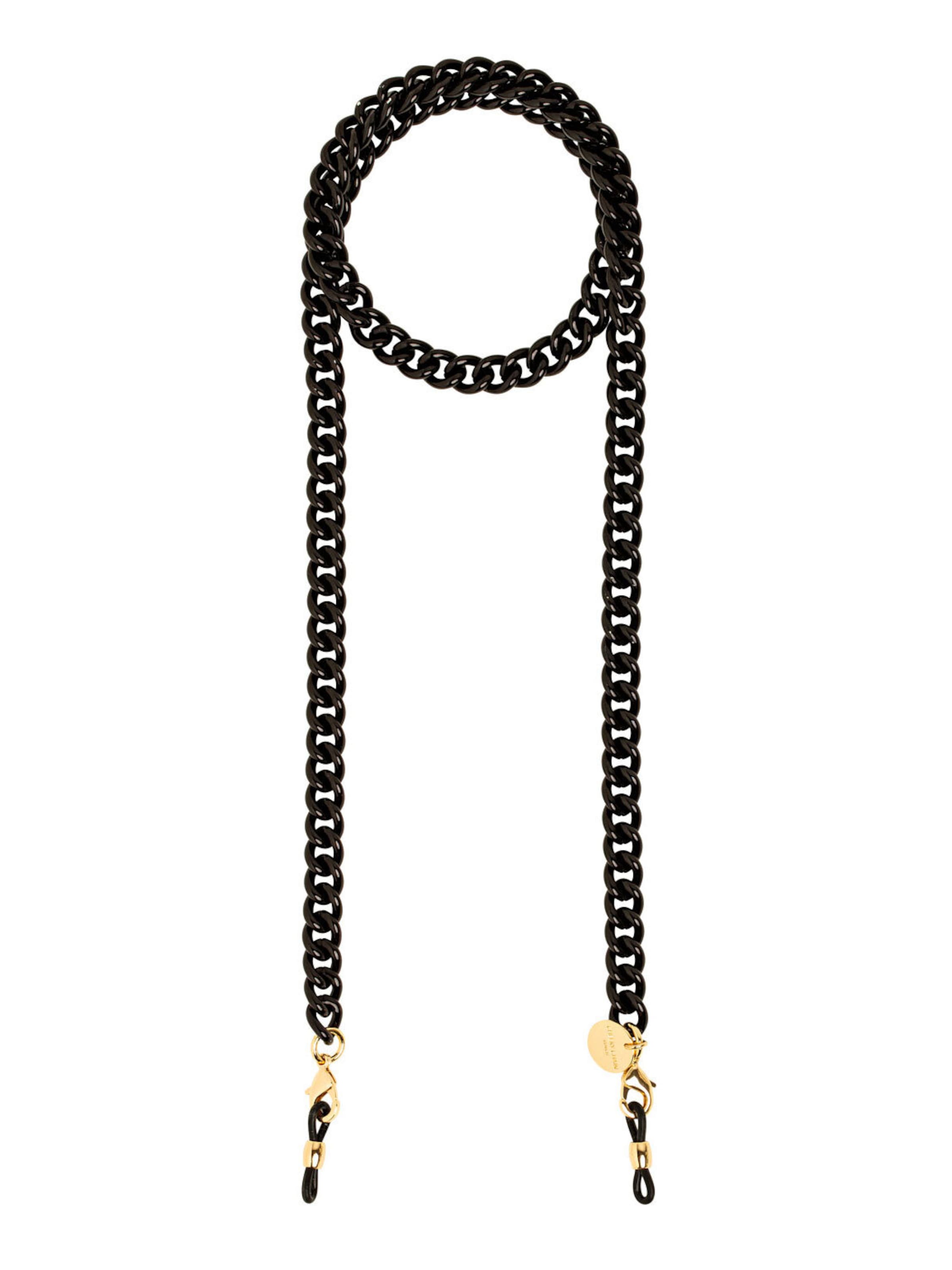 Cheeky Chain Munich Brillenkette 'Ava' in Schwarz: Vorderseite
