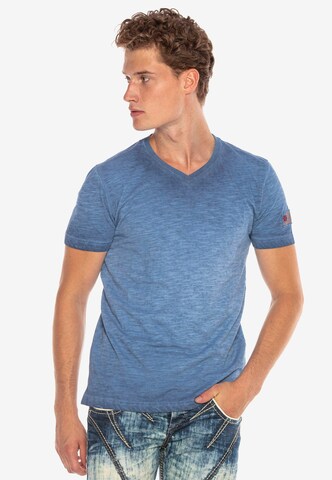 CIPO & BAXX Shirt in Blauw: voorkant