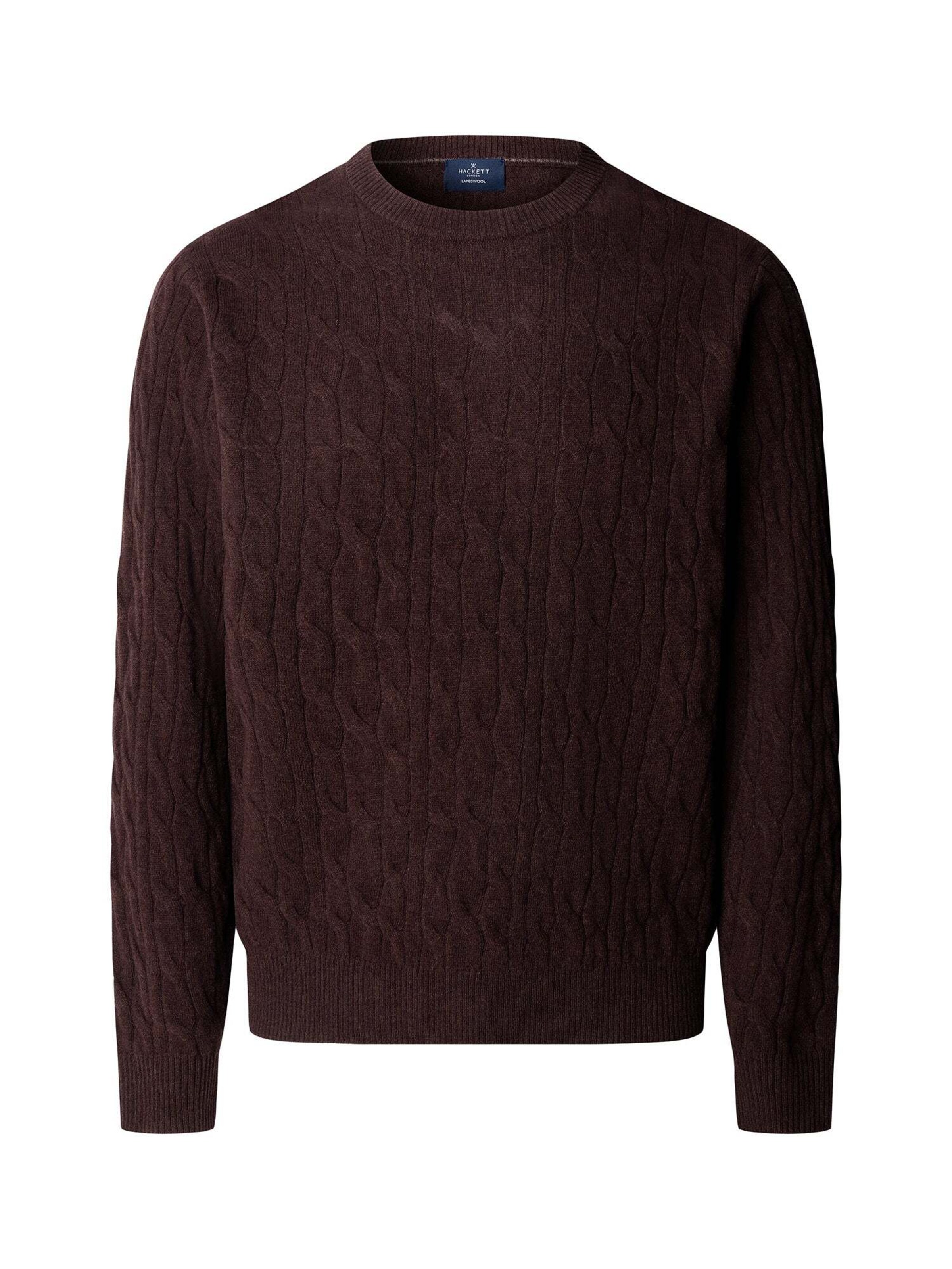Pullover di Hackett London in marrone: frontale