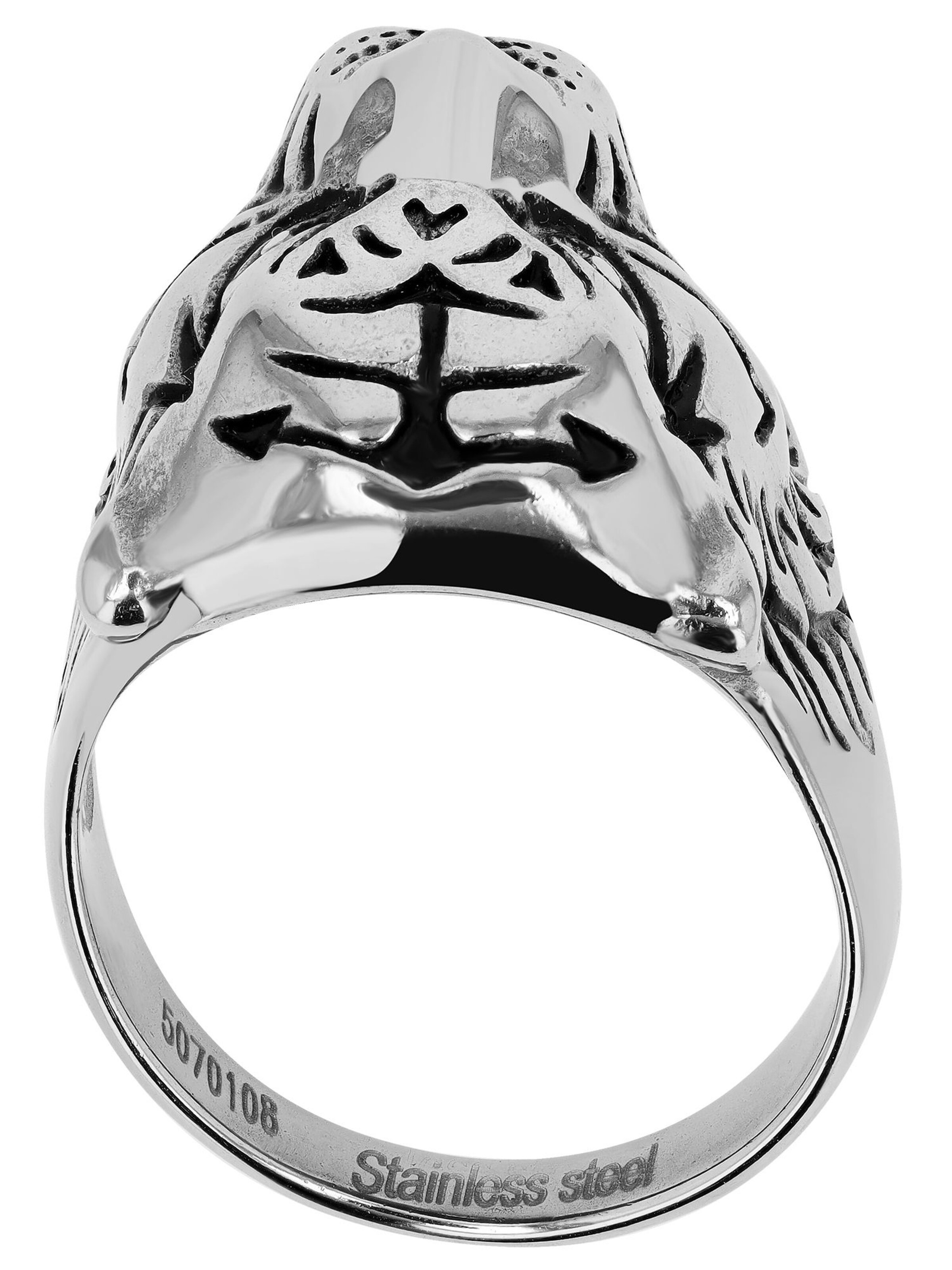 Akzent Ring 'Draven, silberfarbig, langlebig' in Silber