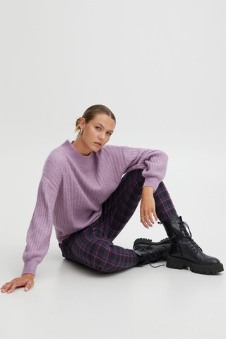 ICHI Regular Chino trousers 'Kate' in Blue