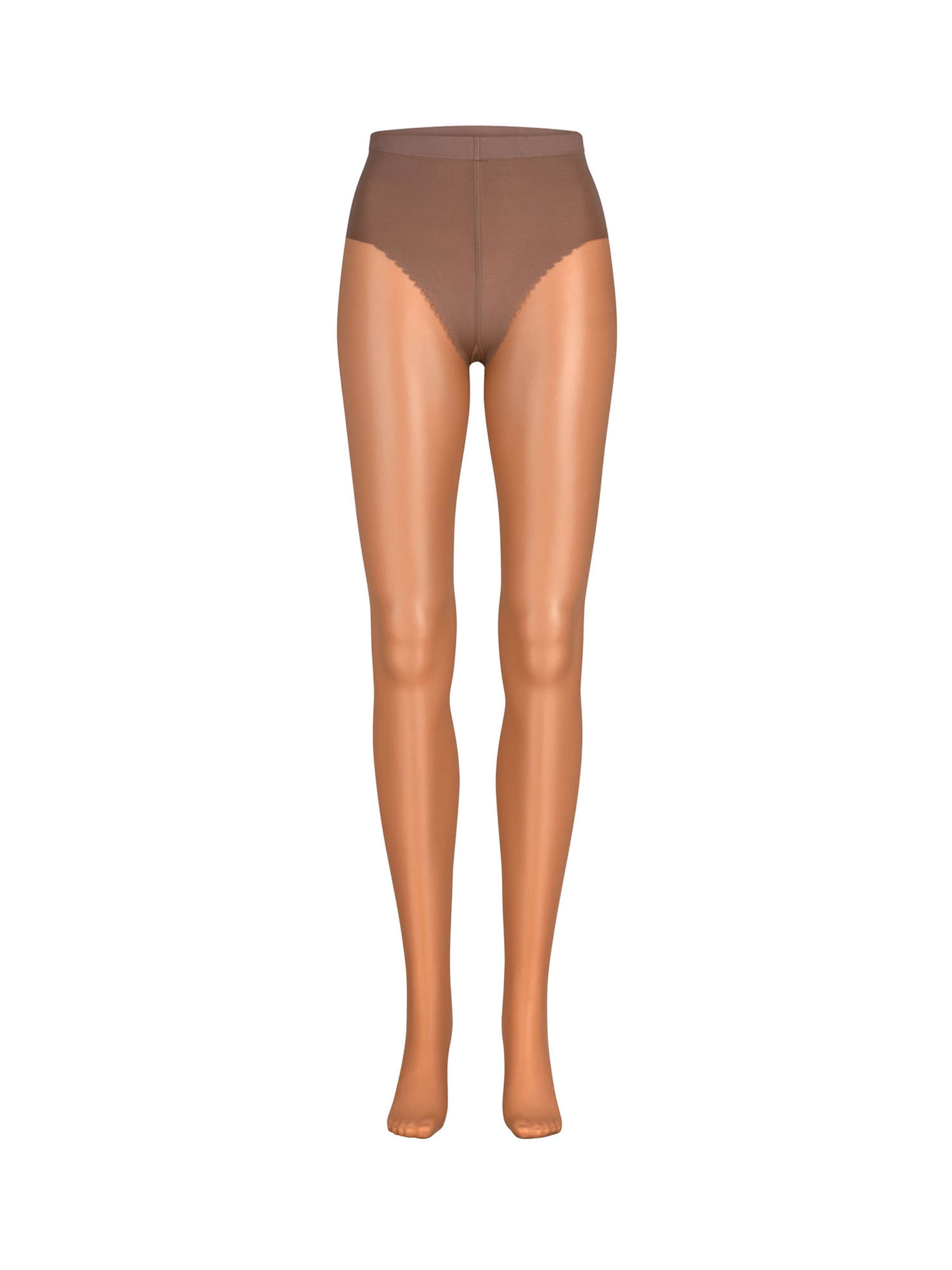 Collants 'Hello Sunshine' Nur Die en beige : devant