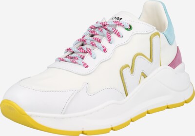 WOMSH Sneaker 'WAVE' in türkis / senf / lila / weiß, Produktansicht