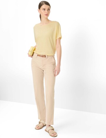 BRAX Slimfit Bandplooibroek ' Madison ' in Beige