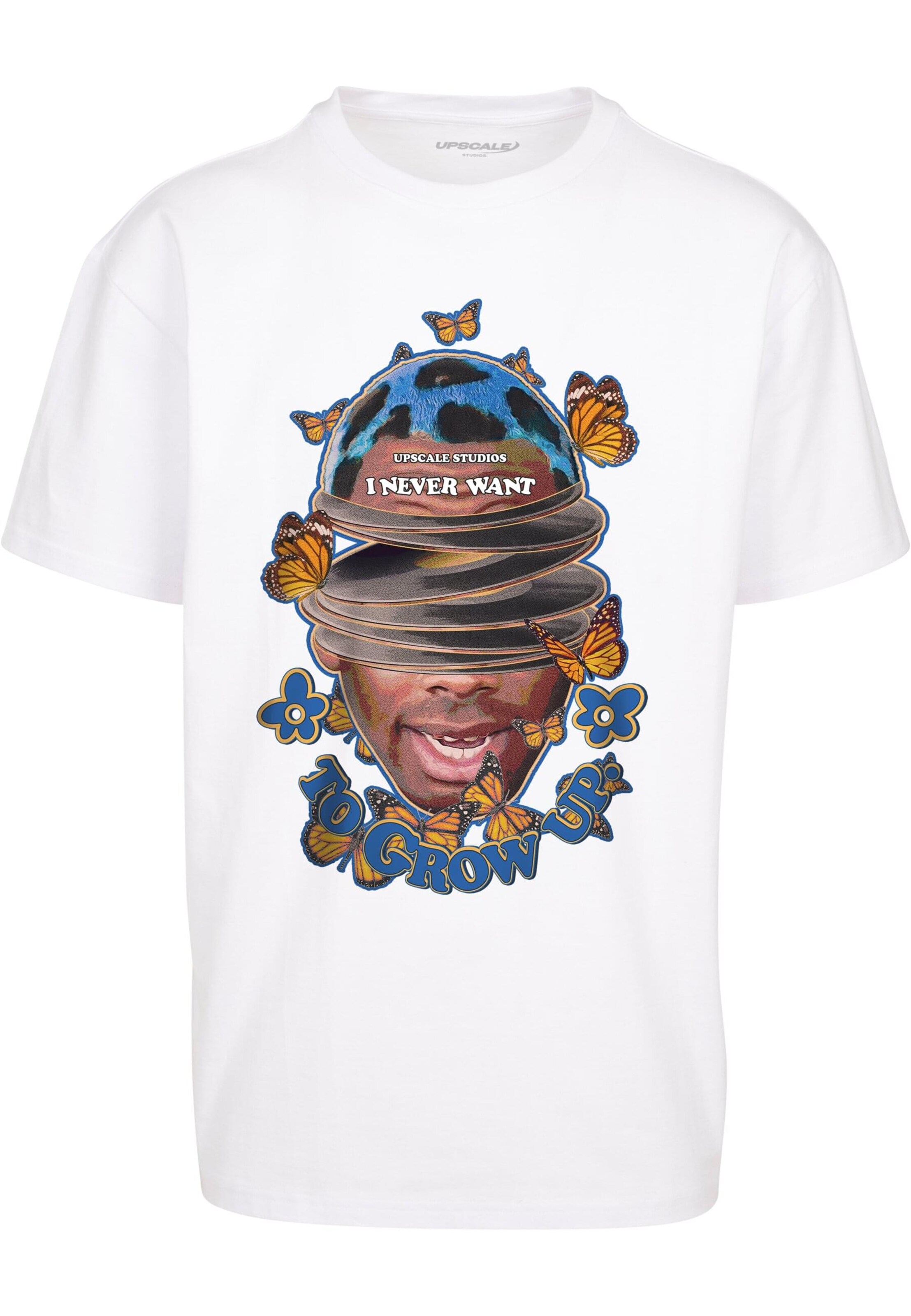 MT Upscale Футболка 'Grow Up' в Белый: спереди