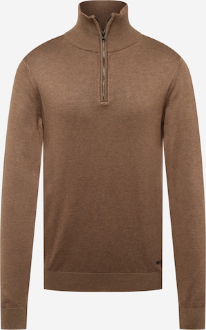 Petrol Industries Sweter w kolorze brązowy: przód
