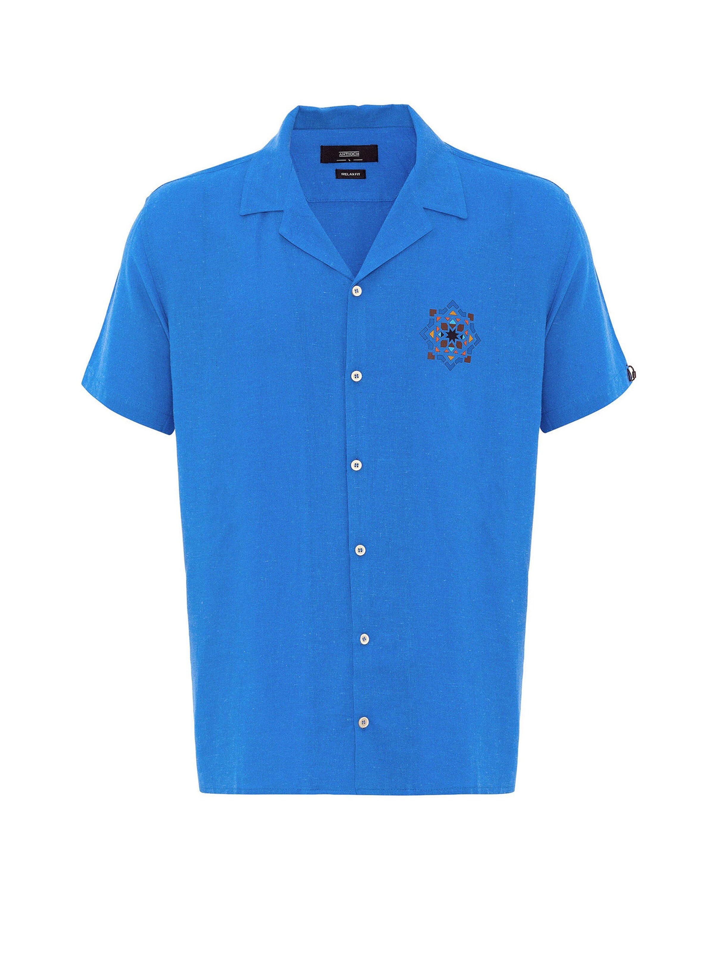 Regular fit Cămașă de la Antioch pe albastru: față