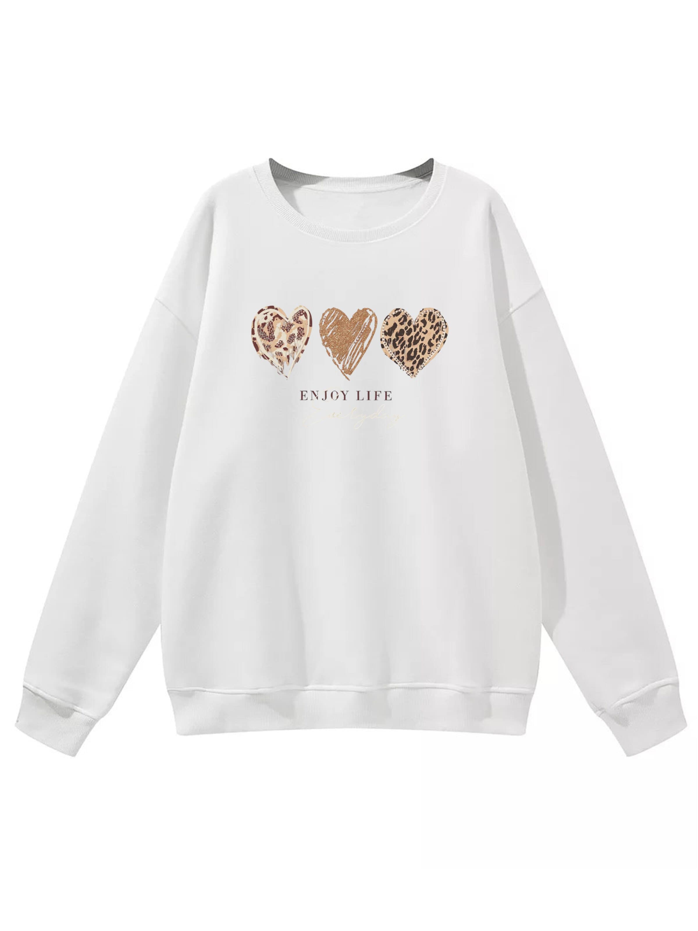 GORHEY Sweatshirt in Wit: voorkant