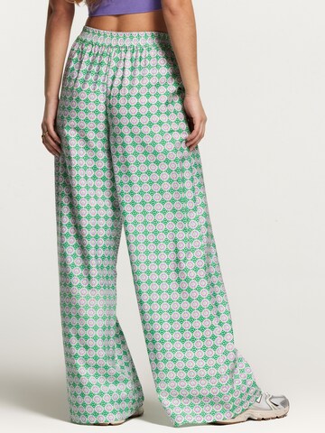 Wide leg Pantaloni 'Tobago' di Shiwi in verde