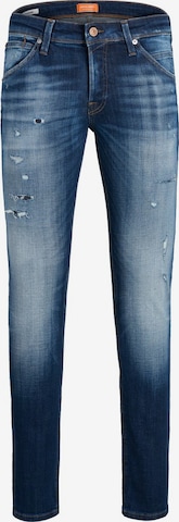 Coupe slim Jean 'Glenn' JACK & JONES en bleu : devant