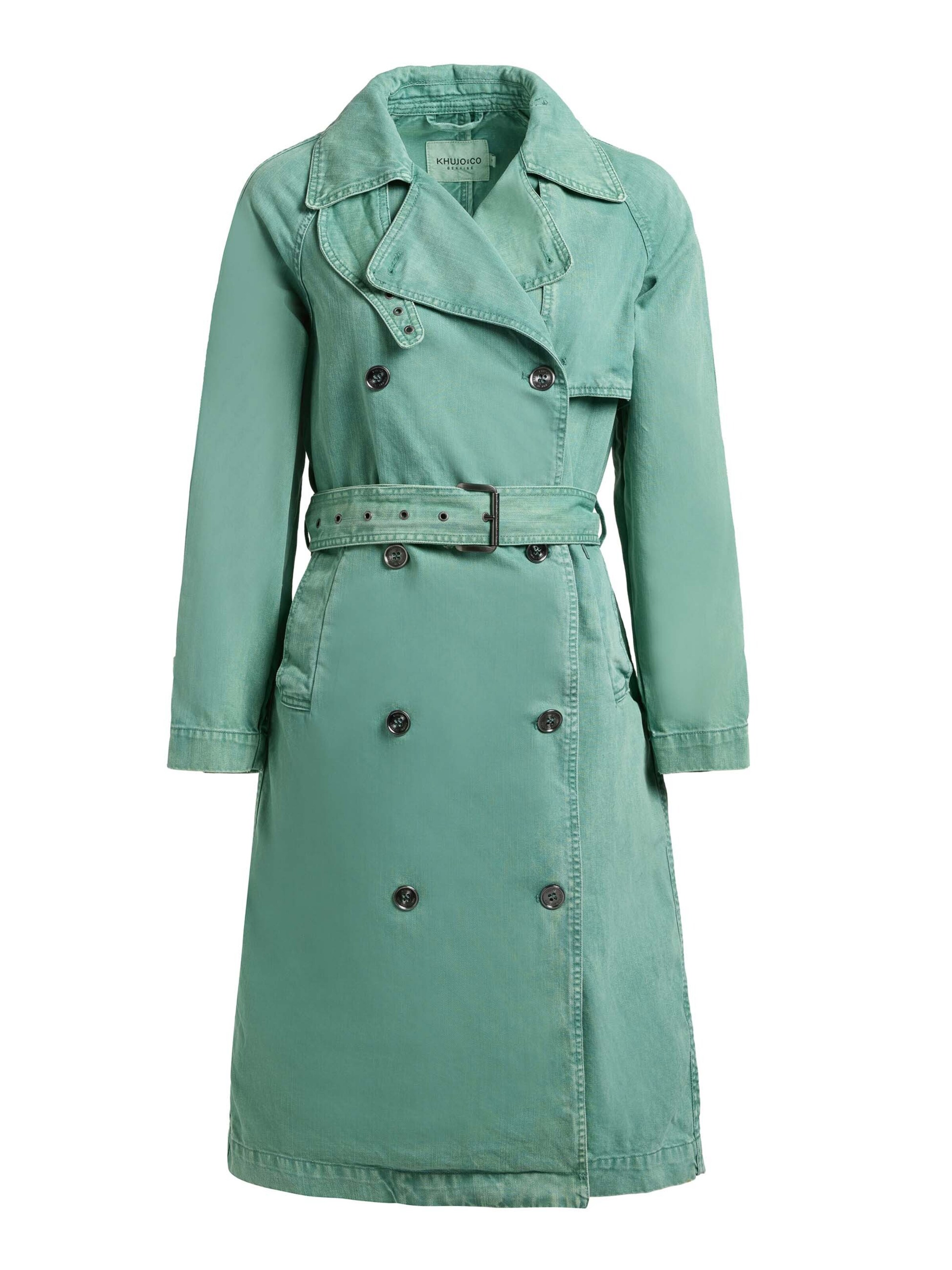 Manteau mi-saison 'Enza' khujo en vert : devant