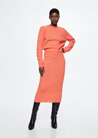 MANGO Pullover 'Salmon' in Orange