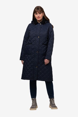 Ulla Popken Between-Seasons Coat in Blue