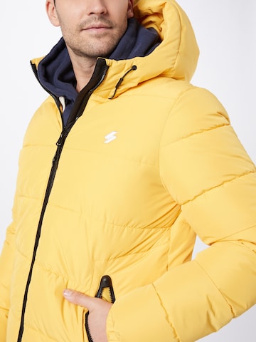 Superdry Winter jacket in Yellow