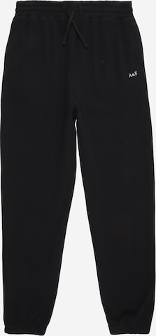 juoda Abercrombie & Fitch Siaurėjantis Kelnės 'ESSENTIAL': priekis