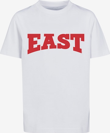 T-Shirt 'Disney High School Musical The Musical East High' F4NT4STIC en blanc : devant