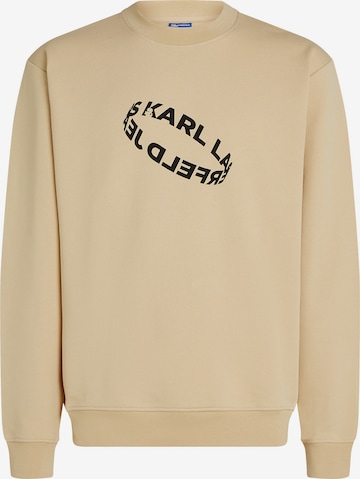 KARL LAGERFELD JEANS Bluzka sportowa w kolorze beżowy: przód