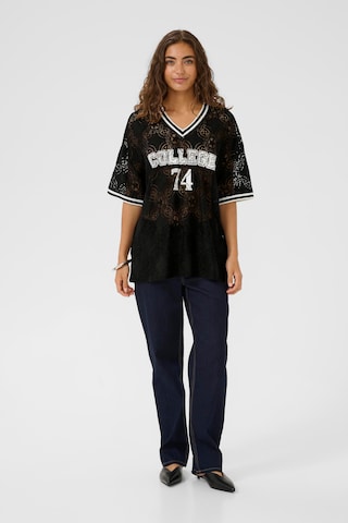 T-shirt oversize 'CUCollege' CULTURE en noir