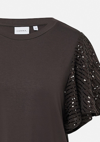 COMMA T-Shirt in Braun