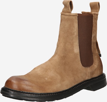 A.S.98 Chelsea boots 'DIVISION' in Brown: front