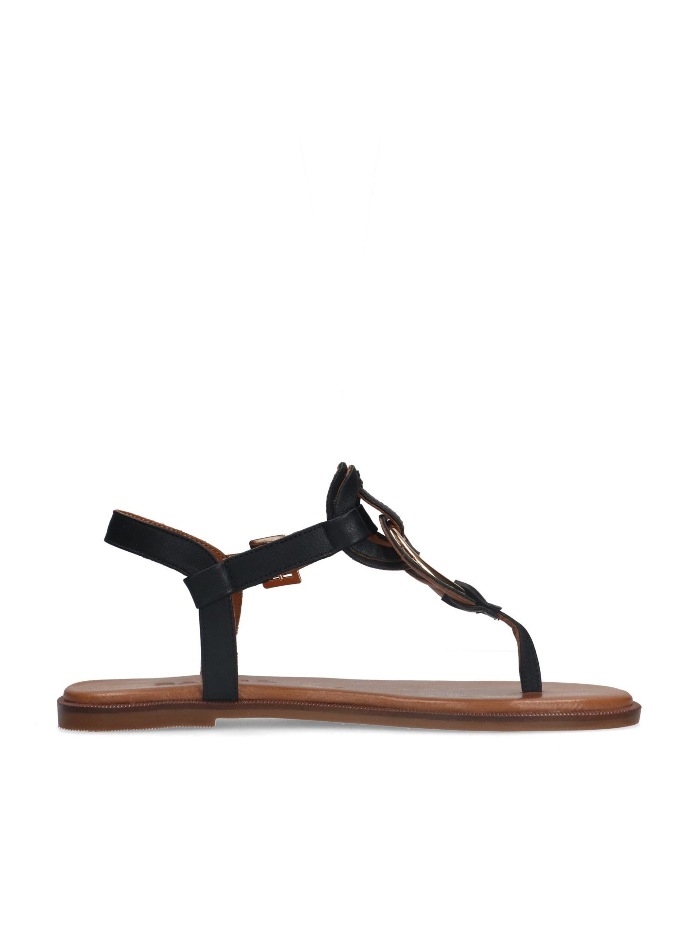 SACHA T-Bar Sandals in Black