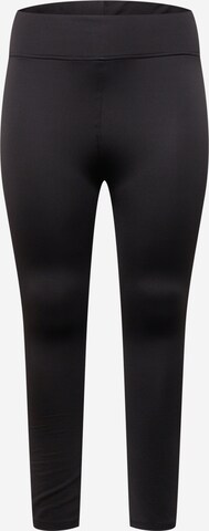 Trendyol Curve Skinny Leggings in Black: front