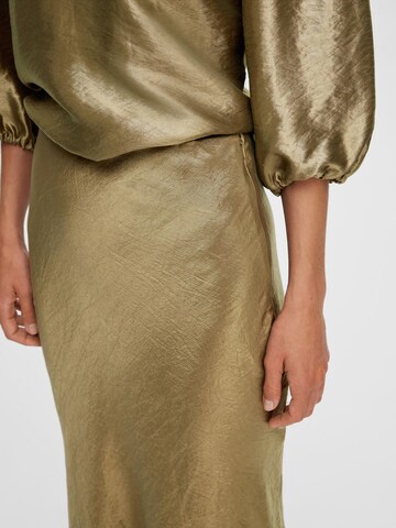 SELECTED FEMME Skirt in Gold