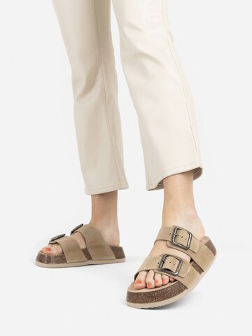 BRONX Muiltjes 'Veran-O' in Beige