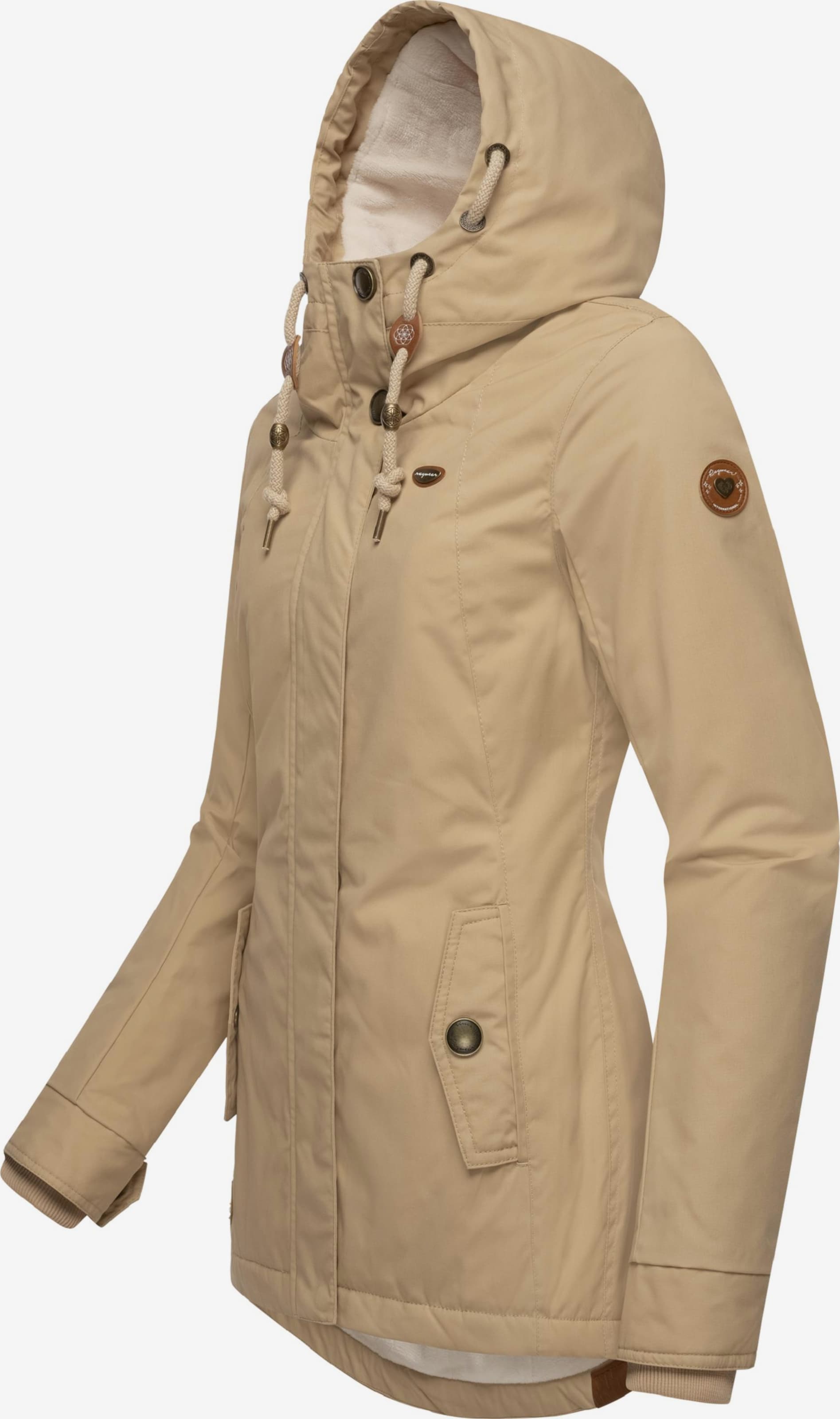 Ragwear Sommerparka Beige Ragwear Damen Parka Beige Sommer Ragwear